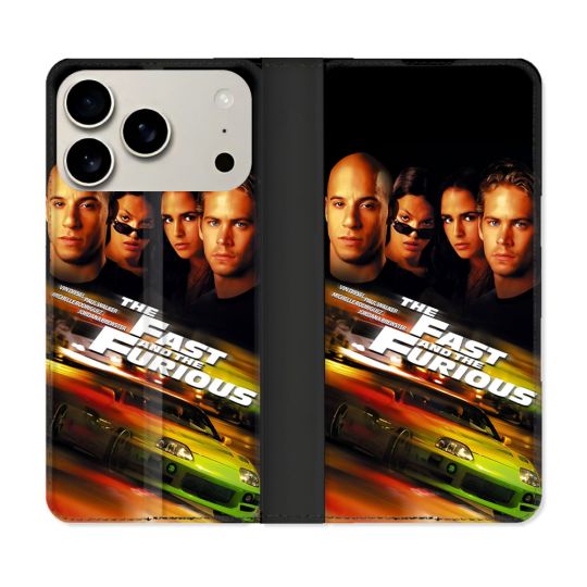Housse cuir portefeuille Pour Iphone 17 Pro Max The Fast And Furious
