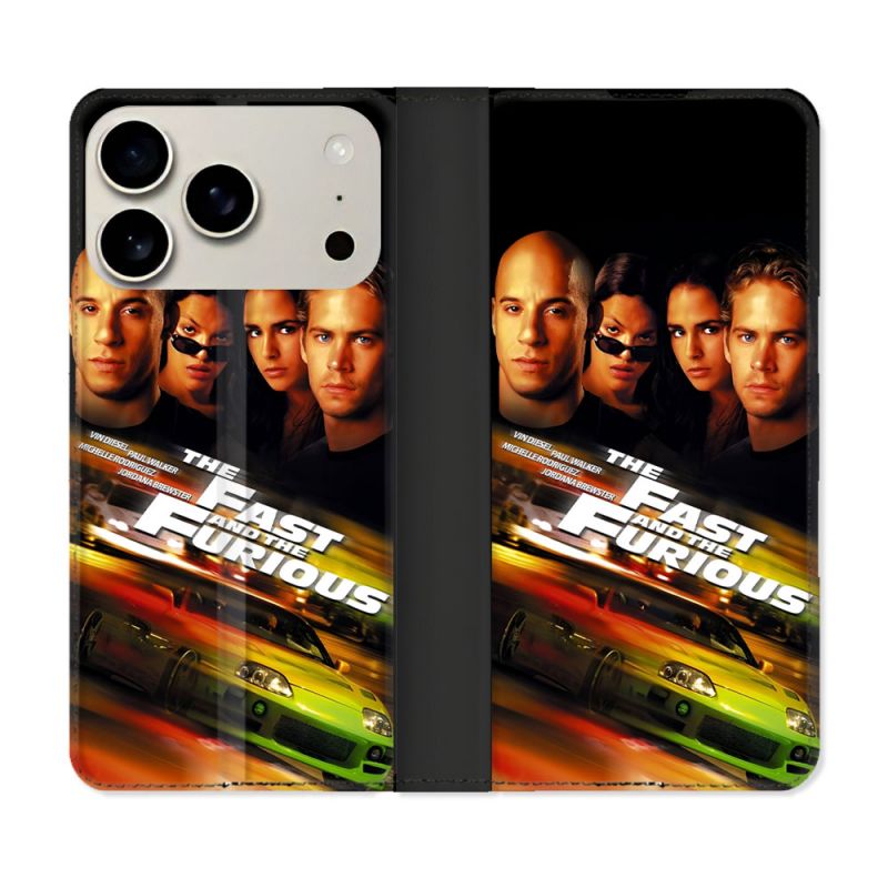 Housse cuir portefeuille Pour Iphone 17 Pro Max The Fast And Furious