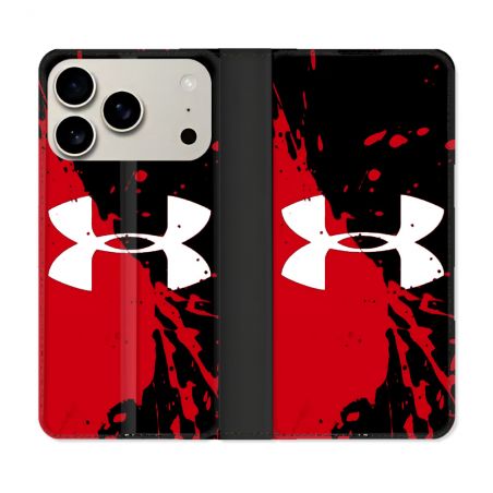 Housse cuir portefeuille Pour Iphone 17 Pro Max Under Armour