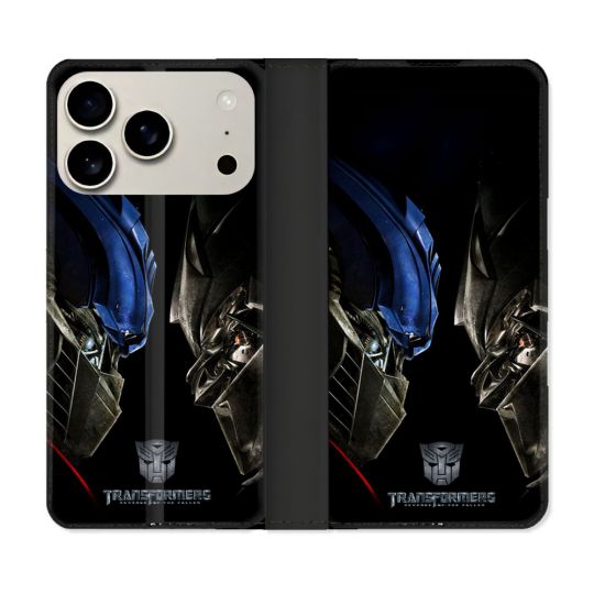 Housse cuir portefeuille Pour Iphone 17 Pro Transformers