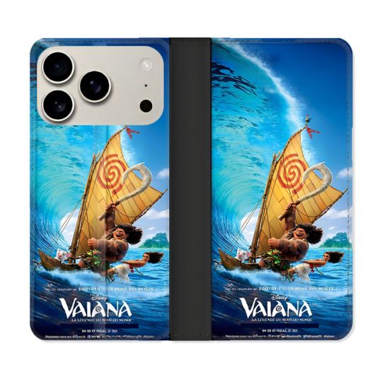 Housse cuir portefeuille Pour Iphone 17 Pro Vaiana