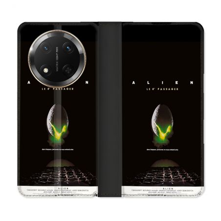 Housse cuir portefeuille Pour Honor Magic 7 Lite 5G Alien Affiche