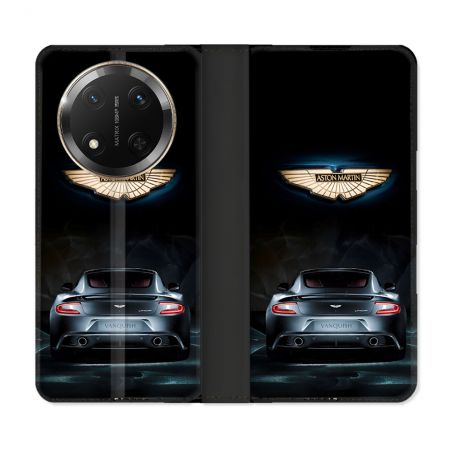 Housse cuir portefeuille Pour Honor Magic 7 Lite 5G Aston Martin