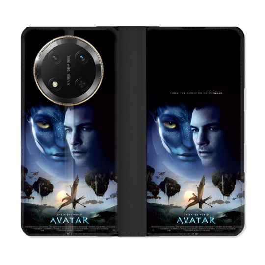 Housse cuir portefeuille Pour Honor Magic 7 Lite 5G Avatar