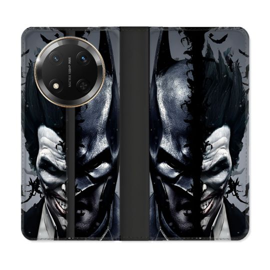Housse cuir portefeuille Pour Honor Magic 7 Lite 5G Batman Joker
