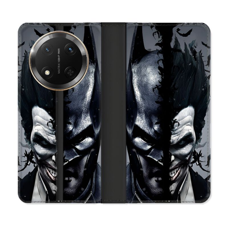 Housse cuir portefeuille Pour Honor Magic 7 Lite 5G Batman Joker