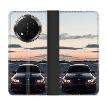 Housse cuir portefeuille Pour Honor Magic 7 Lite 5G BMW Serie