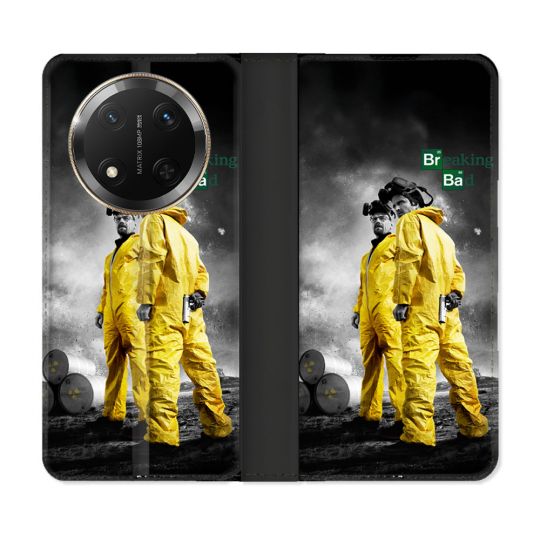Housse cuir portefeuille Pour Honor Magic 7 Lite 5G Breaking Bad Affiche