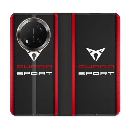 Housse cuir portefeuille Pour Honor Magic 7 Lite 5G Cupra