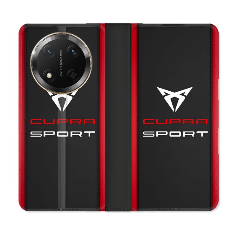 Housse cuir portefeuille Pour Honor Magic 7 Lite 5G Cupra