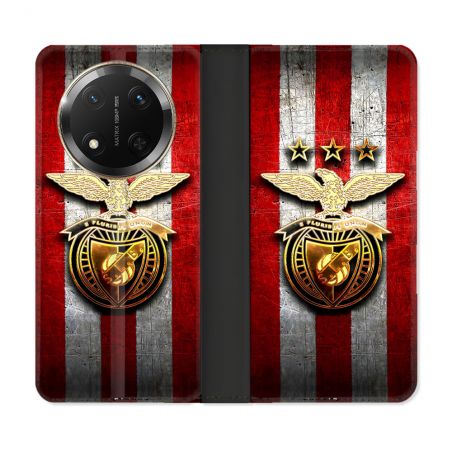 Housse cuir portefeuille Pour Honor Magic 7 Lite 5G Foot Benfica