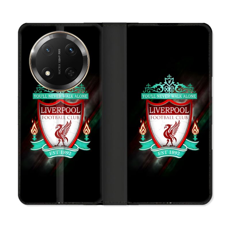 Housse cuir portefeuille Pour Honor Magic 7 Lite 5G Foot Liverpool