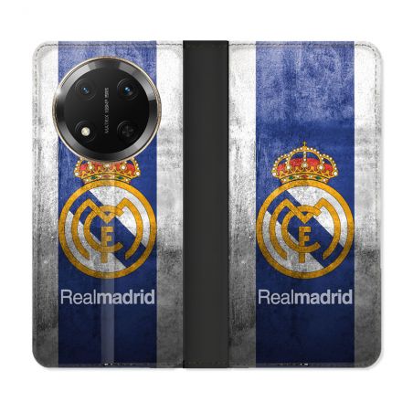 Housse cuir portefeuille Pour Honor Magic 7 Lite 5G Foot Real Madrid