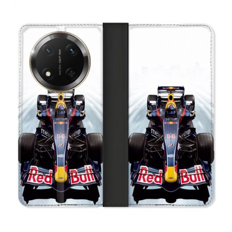 Housse cuir portefeuille Pour Honor Magic 7 Lite 5G Formule 1 F1 Red Bull