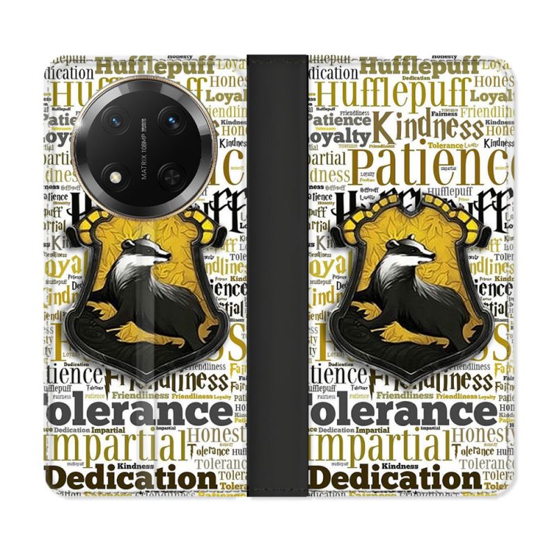 Housse cuir portefeuille Pour Honor Magic 7 Lite 5G Harry Potter Poursouffle