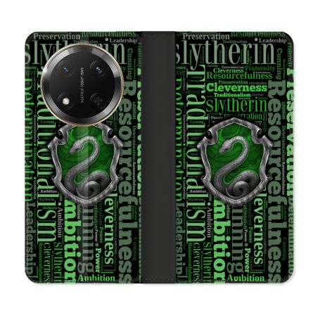 Housse cuir portefeuille Pour Honor Magic 7 Lite 5G Harry Potter Serpentar
