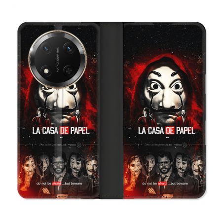 Housse cuir portefeuille Pour Honor Magic 7 Lite 5G La Casa De Papel