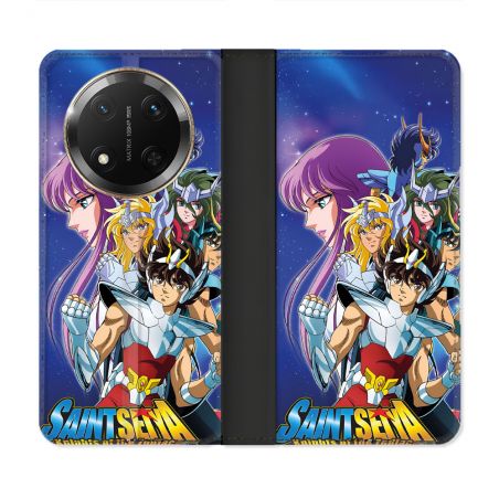 Housse cuir portefeuille Pour Honor Magic 7 Lite 5G Les Chevaliers Du Zodiaque