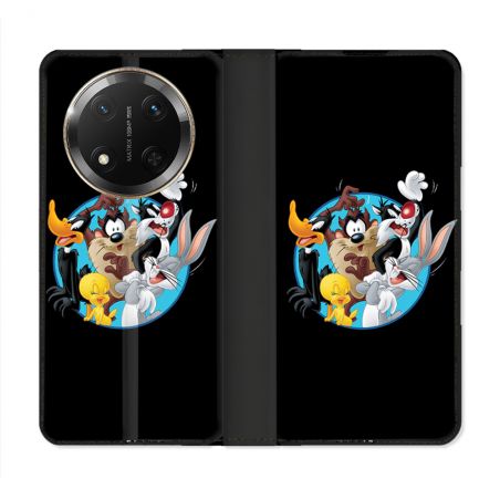Housse cuir portefeuille Pour Honor Magic 7 Lite 5G Looney Tunes