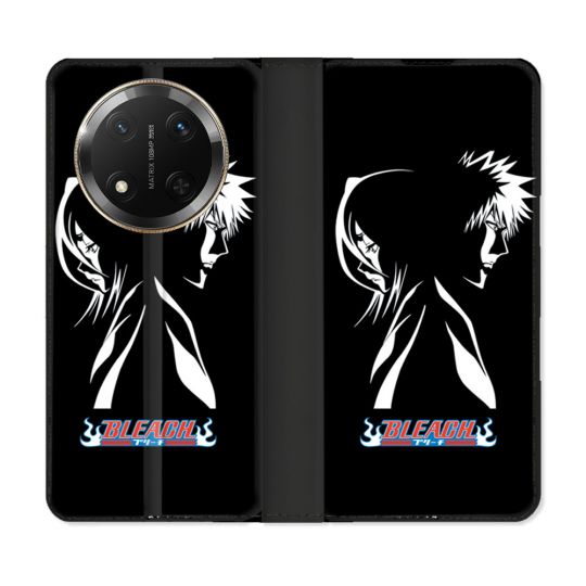 Housse cuir portefeuille Pour Honor Magic 7 Lite 5G Manga Bleach Duo