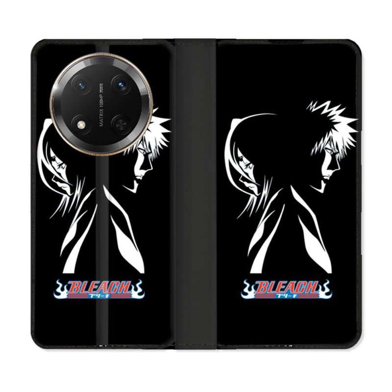 Housse cuir portefeuille Pour Honor Magic 7 Lite 5G Manga Bleach Duo