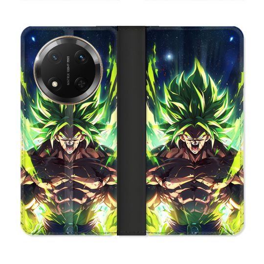 Housse cuir portefeuille Pour Honor Magic 7 Lite 5G Manga Dragon Ball Broly