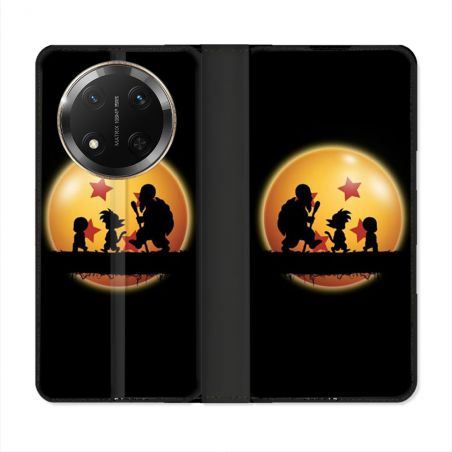 Housse cuir portefeuille Pour Honor Magic 7 Lite 5G Manga Dragon Ball Vintage