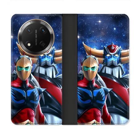 Housse cuir portefeuille Pour Honor Magic 7 Lite 5G Manga Goldorak