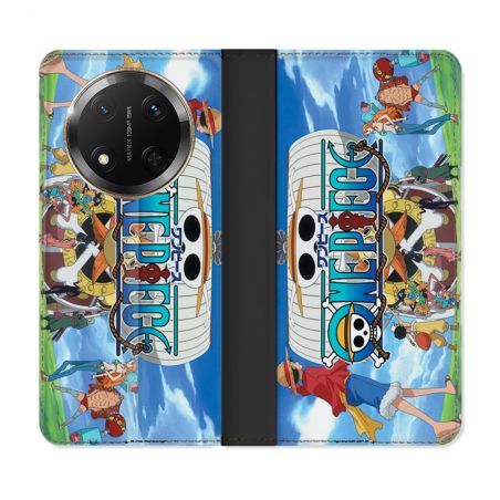 Housse cuir portefeuille Pour Honor Magic 7 Lite 5G Manga One Piece Sunny