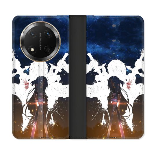 Housse cuir portefeuille Pour Honor Magic 7 Lite 5G Manga SAO sword Art Online Asuna