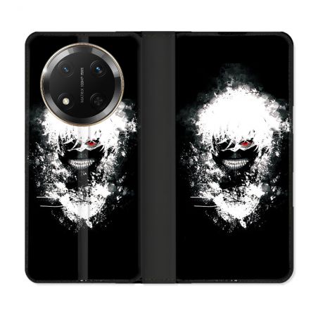 Housse cuir portefeuille Pour Honor Magic 7 Lite 5G Manga Tokyo Ghoul Kaneki Tag