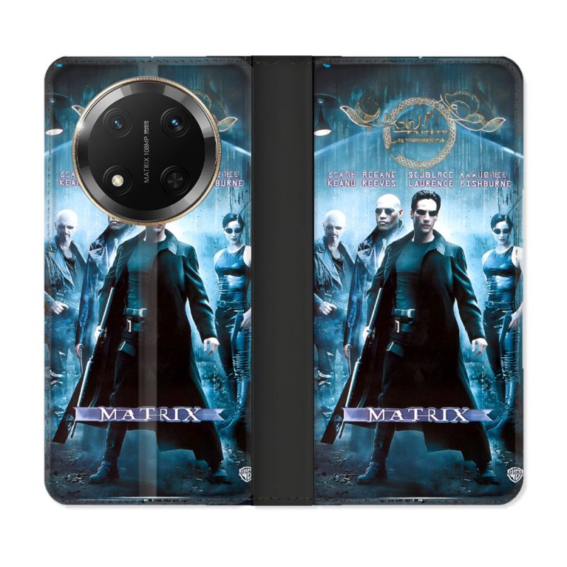 Housse cuir portefeuille Pour Honor Magic 7 Lite 5G Matrix Affiche