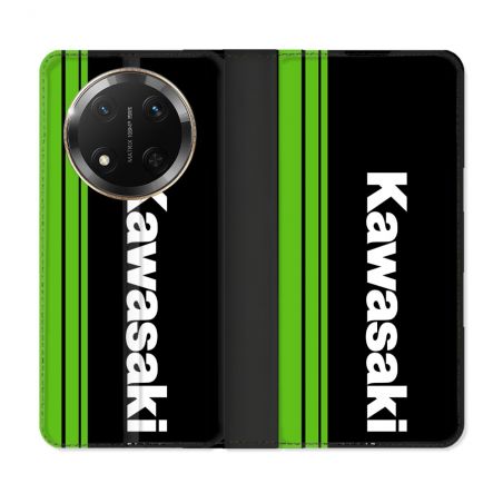 Housse cuir portefeuille Pour Honor Magic 7 Lite 5G Moto Kawasaki