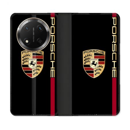 Housse cuir portefeuille Pour Honor Magic 7 Lite 5G Porsche Line