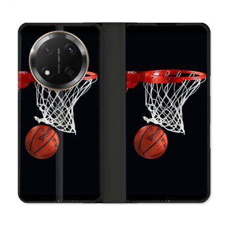 Housse cuir portefeuille Pour Honor Magic 7 Lite 5G Sport Basket Panier