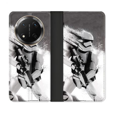 Housse cuir portefeuille Pour Honor Magic 7 Lite 5G Star Wars - Trooper