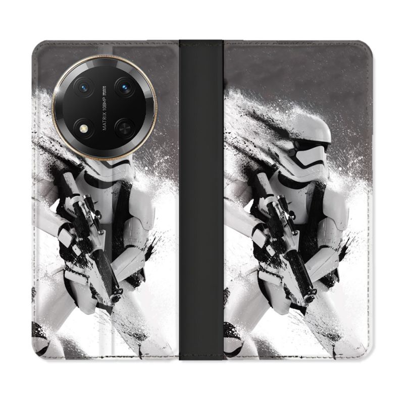 Housse cuir portefeuille Pour Honor Magic 7 Lite 5G Star Wars - Trooper