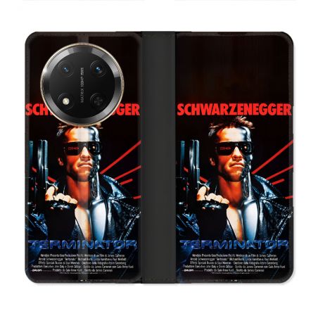 Housse cuir portefeuille Pour Honor Magic 7 Lite 5G Terminator