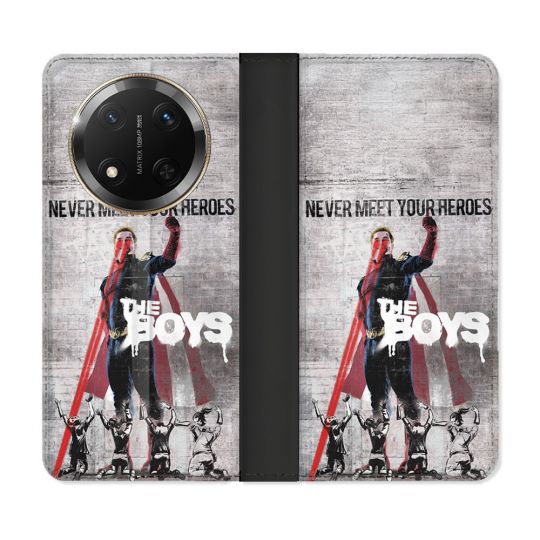 Housse cuir portefeuille Pour Honor Magic 7 Lite 5G The Boys Affiche