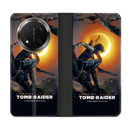 Housse cuir portefeuille Pour Honor Magic 7 Lite 5G Tomb Raider