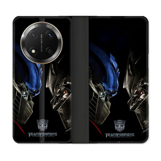 Housse cuir portefeuille Pour Honor Magic 7 Lite 5G Transformers