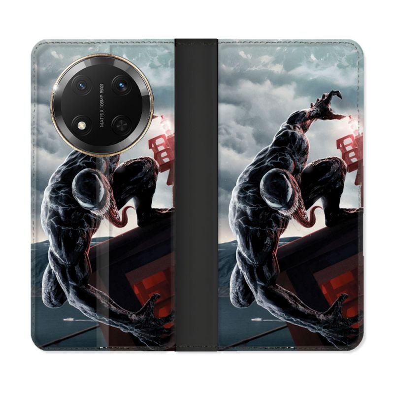 Housse cuir portefeuille Pour Honor Magic 7 Lite 5G Venom
