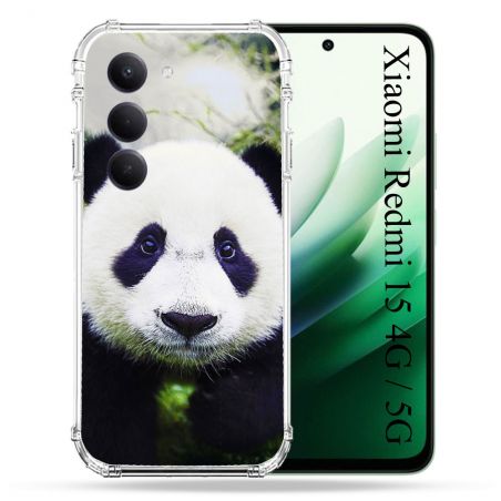 Coque Renforcée Pour Xiaomi Redmi 15 4G Animal Panda Color