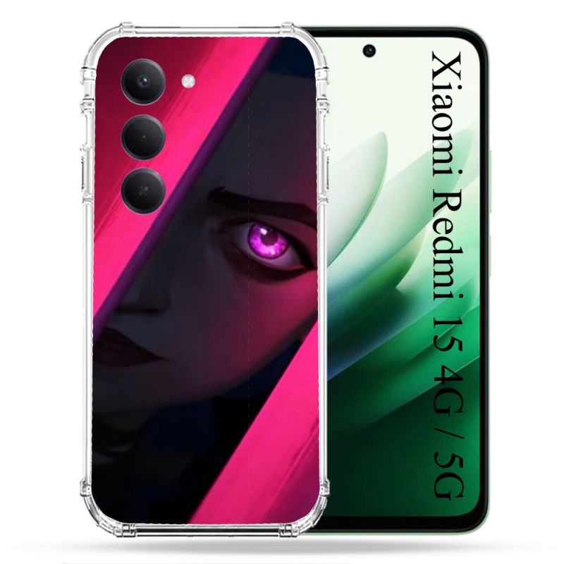 Coque Renforcée Pour Xiaomi Redmi 15 4G Arcane Jinx Rose