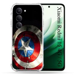 Coque Renforcée Pour Xiaomi Redmi 15 4G Captain America Bouclier