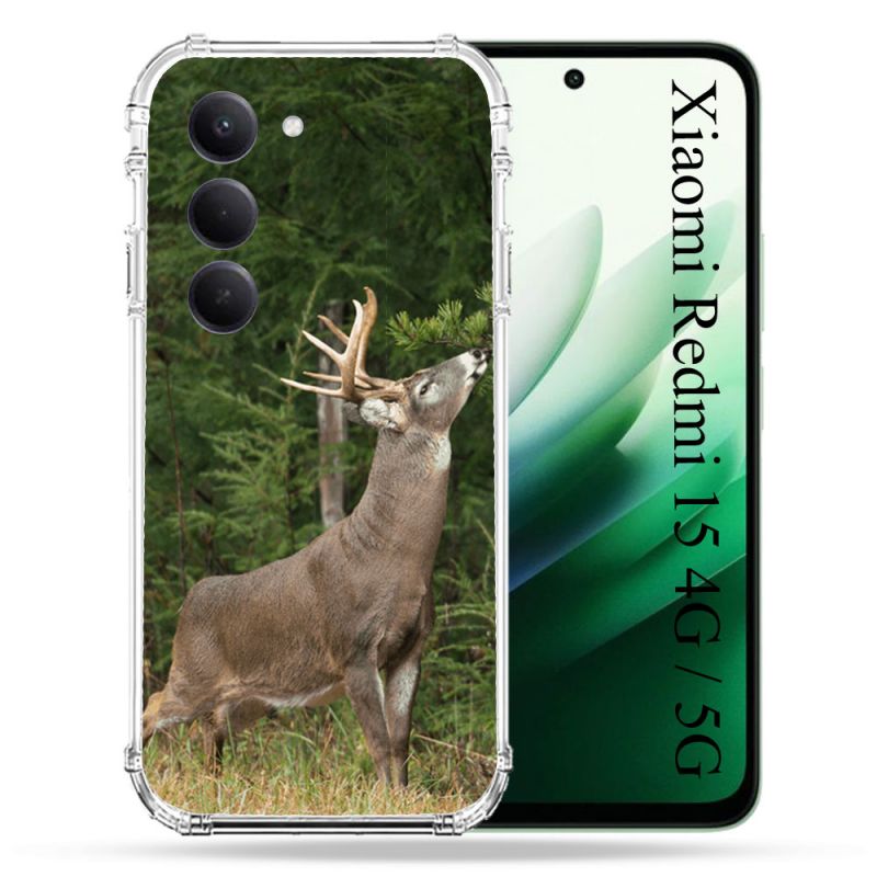Coque Renforcée Pour Xiaomi Redmi 15 4G Chasse Cerf