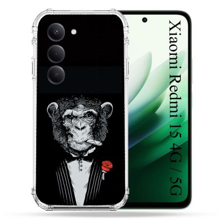 Coque Renforcée Pour Xiaomi Redmi 15 4G Decale Singe Mafia