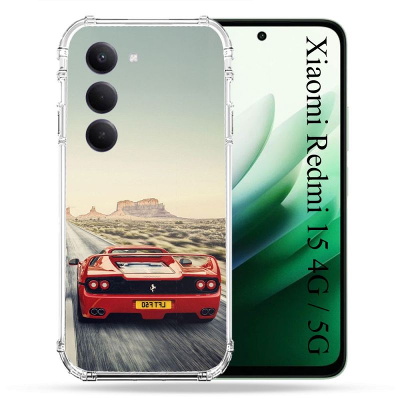 Coque Renforcée Pour Xiaomi Redmi 15 4G Ferrari F50