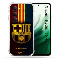 Coque Renforcée Pour Xiaomi Redmi 15 4G Foot FC Barcelone Vintage