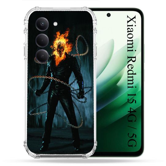Coque Renforcée Pour Xiaomi Redmi 15 4G Ghost Rider